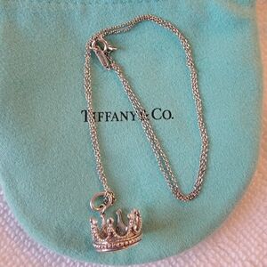 Tiffany & Co. Crown Pendant Necklace - Silver